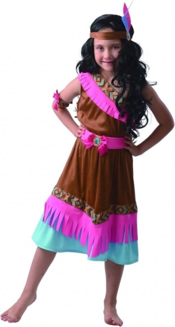 Carnavalskostuum Indiaantje voor meisjes 130 - 140 cm