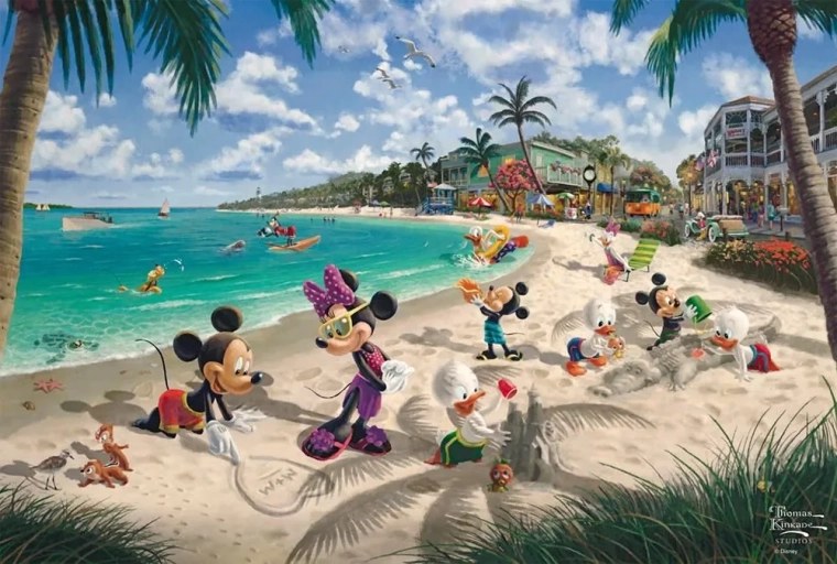 Puzzle Mickey und Minnie: In Florida 200 Teile