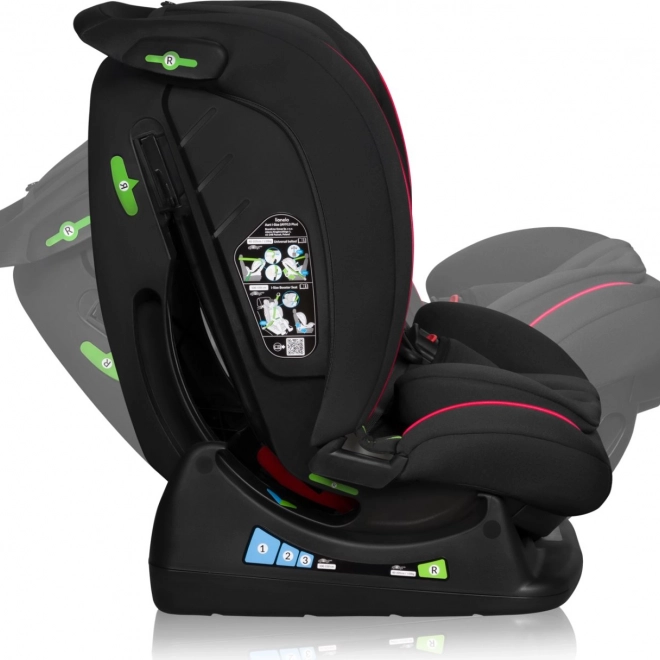 Kindersitz Lionelo Aart i-Size schwarz rot 40-150 cm