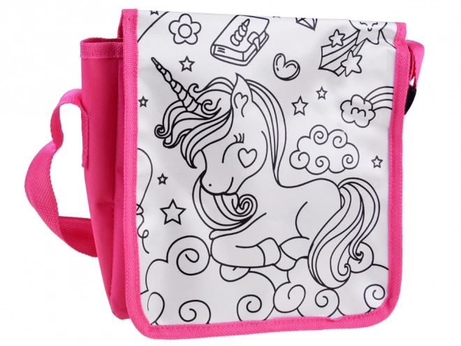 Kleur-in-tas met eenhoorn