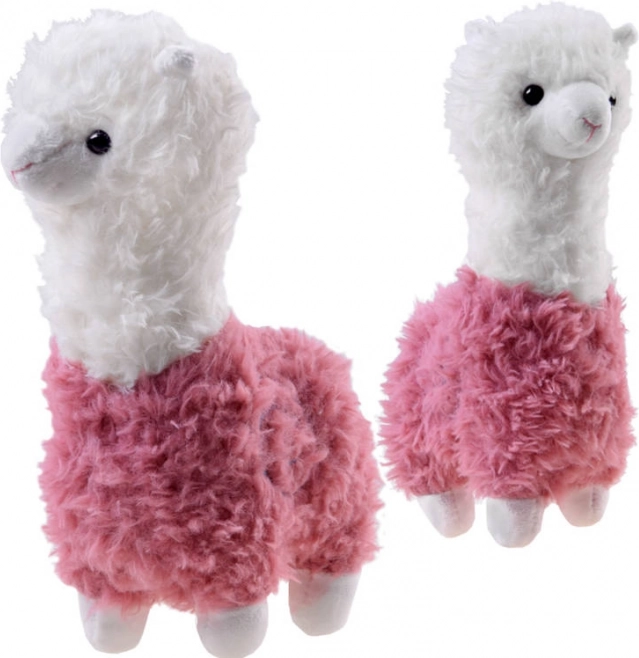 Plüsch-Alpaka – weiches Lama 28 cm – Rosa