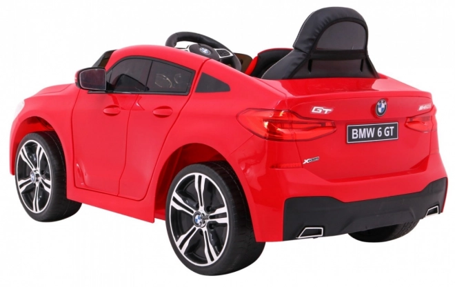 BMW 6 GT Batterieauto + Fernbedienung + sanfter Start + EVA + Gurte + LED MP3 – Rot