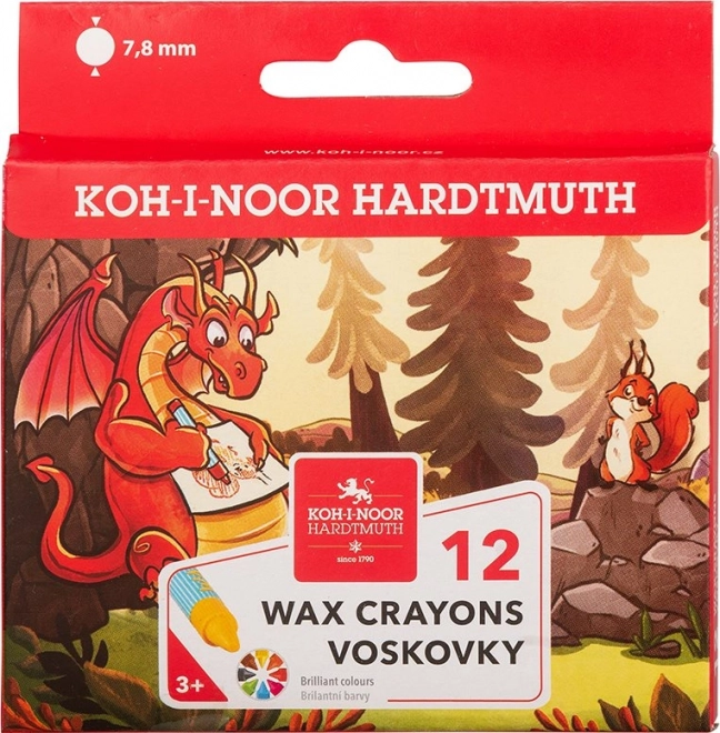 KOH-I-NOOR School Wasschrijfkrijtjes 12 stuks