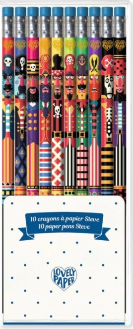 Set of 10 DJECO Pencils with Erasers – steve