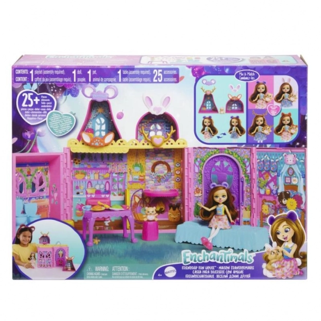 Enchantimals Vriendschapshuis poppenhuis met meubels en accessoires
