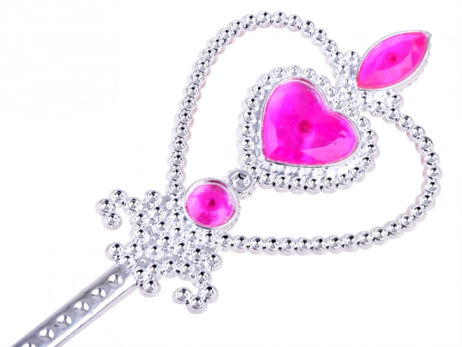Kostüm-Set Prinzessin mit Krönchen und Zopf – Rosa
