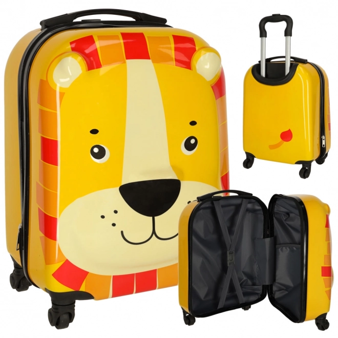 Valise de voyage pour enfants à roulettes lion