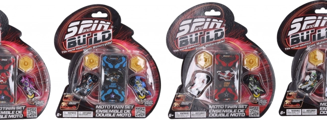 Spin and Build two motorcycles for launcher tracks