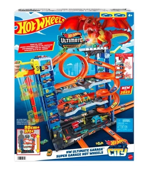 Mega garage met drakenaanval Hot Wheels City