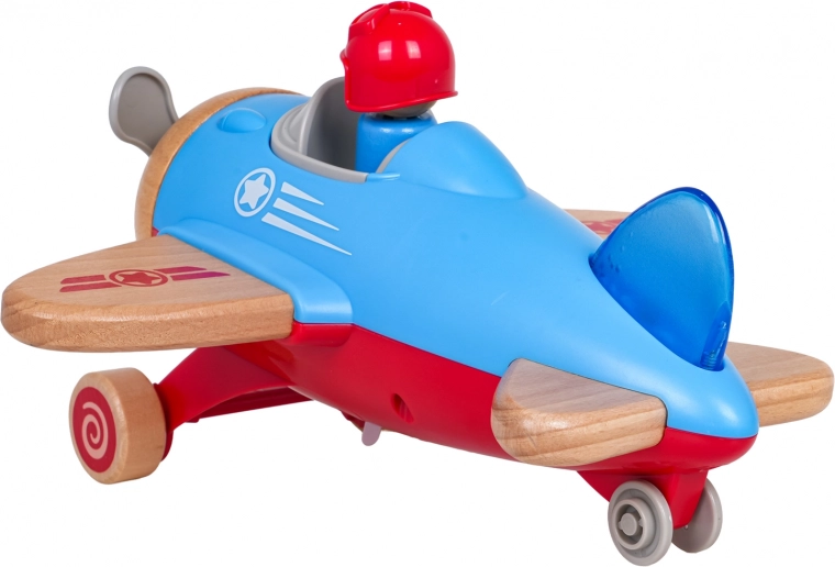 Duwen en rijden met draaiende propeller