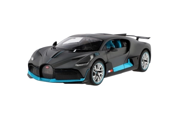 Auto RC Bugatti Divo grijze kunststof 32cm 2,4GHz op afstandsbed. op batterij in doos 43x18x25cm