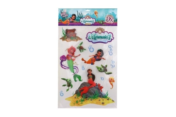 Muurstickers Zeemeermin XXL 3D