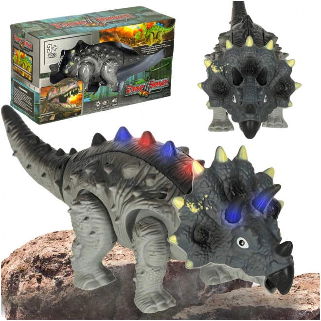Interactive Dinosaur Triceratops with Batteries