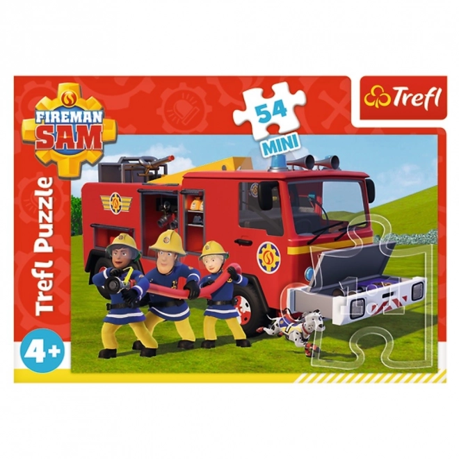 Puzzle Sam le pompier Sur l'eau