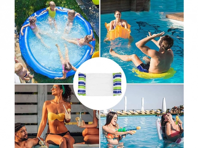 Opblaasbaar waterhangmat zwembad en strand