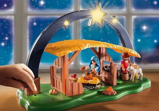 Playmobil Weihnachtskrippe mit Beleuchtung