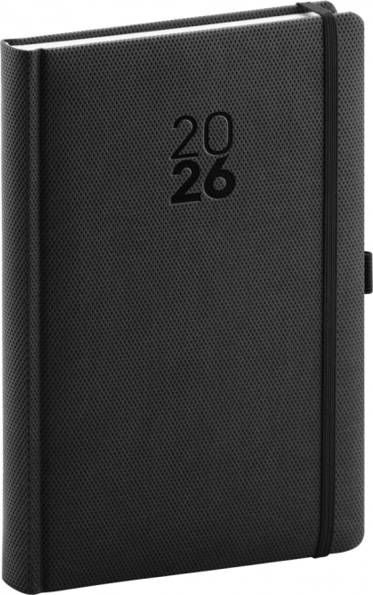 Daily Planner Diamante 2026 Black 15 x 21 cm