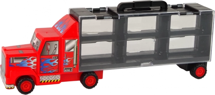 Grote vrachtwagen met opbergruimte