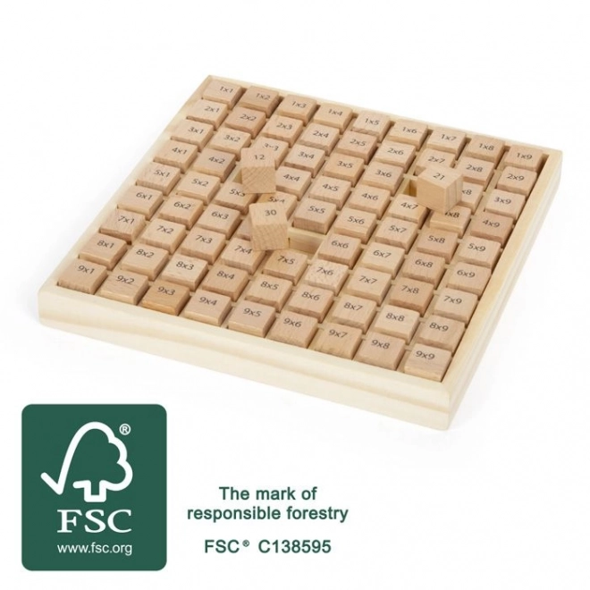 Small Foot Petite table de multiplication blocs en bois