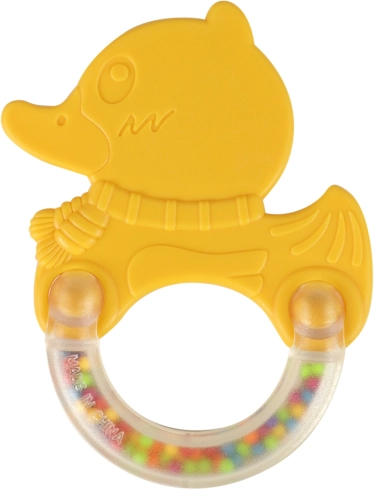 Rattle and Teether in Duck Shape