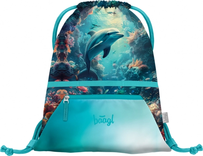 Baagl set schoolbenodigdheden Zippy Dolfijn