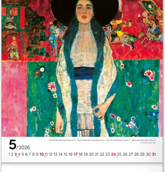 Calendrier mural Gustav Klimt 2026