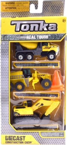 Baumaschinen TONKA – Set mit 3 Metallfahrzeugen