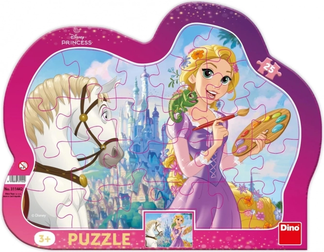Rapunzel Outline Puzzle 25 pieces