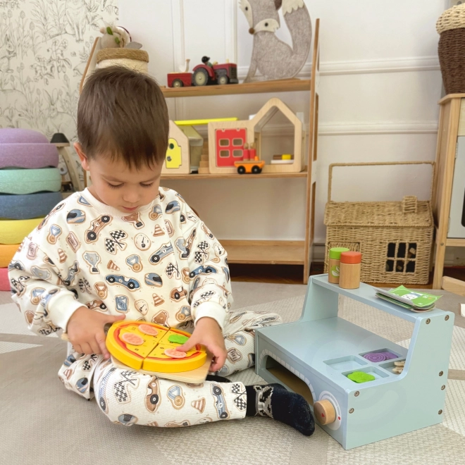 Tooky Toy Holz-Pizza-Set mit Zubehör