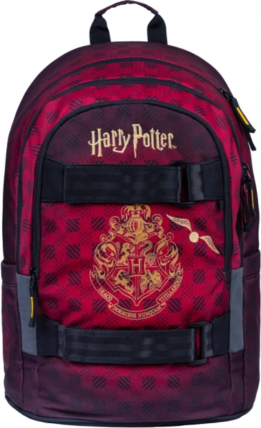 School Backpack Baagl Skate Harry Potter Hogwarts burgundy
