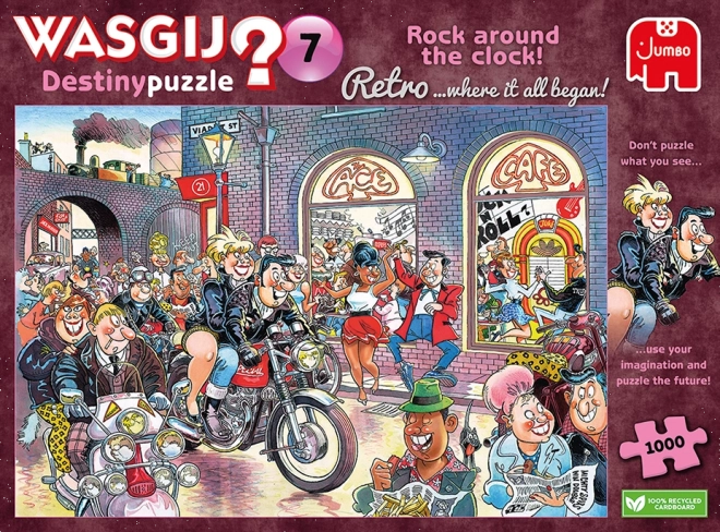 Puzzel WASGIJ Destiny 7: Rock around the Clock! 1000 stukjes