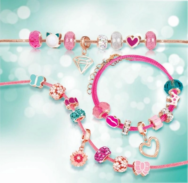 Set voor het maken van armbanden, roze