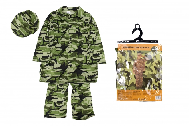 Set carnaval - soldaat M 110-120 cm