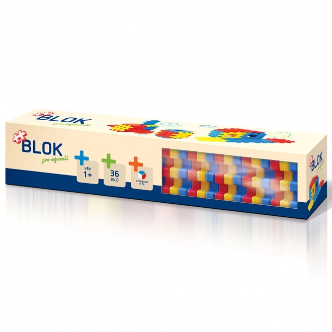 Eerste bouwset Blok 36 stuks in doos 34x7x7cm 12m+
