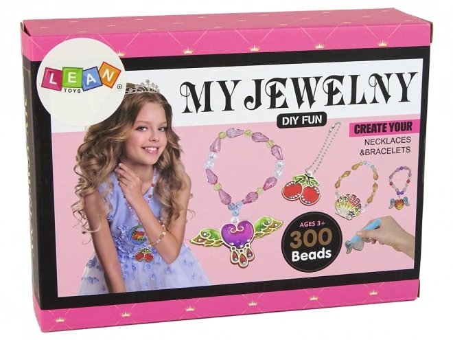 DIY Jewelry Making Kit with Markers and Beads
