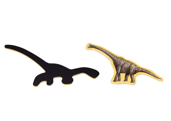 Jeux d'aimants en bois Dinosaures ensemble de 20 pièces colorées