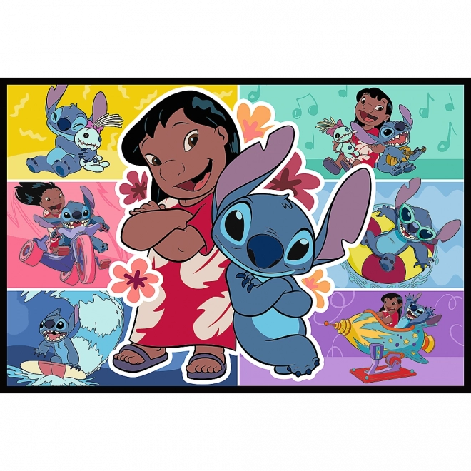 Puzzle 2x200 Lustiges Leben mit Stitch - Disney Lilo und Stitch