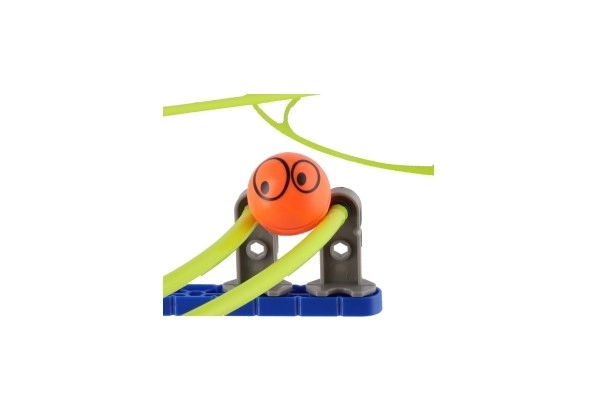 Knikkerrace spacerail plastic 220st in doos 39x28x7cm