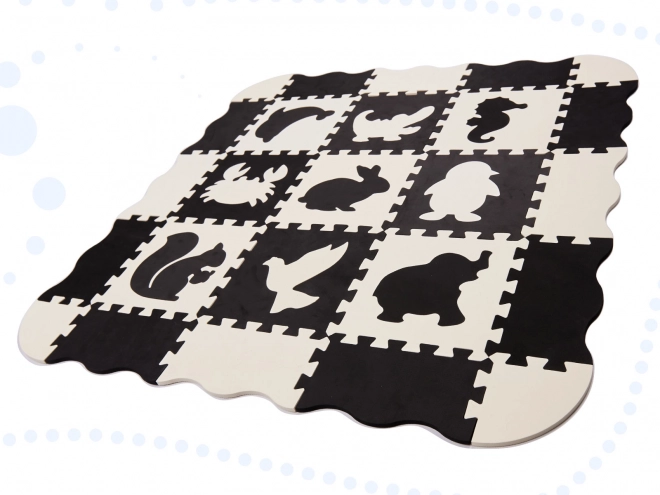 Puzzle en mousse contrastée avec animaux - 25 pièces