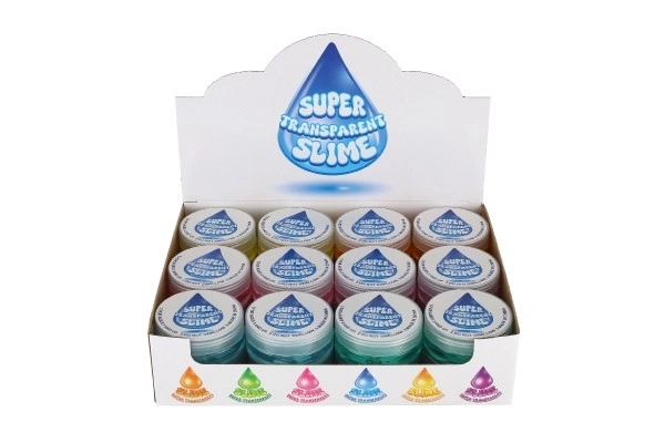 Mélange de slime super transparent aux couleurs 7 cm