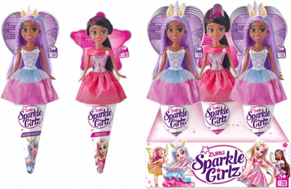 Poupée 26 cm Princesse et Licorne