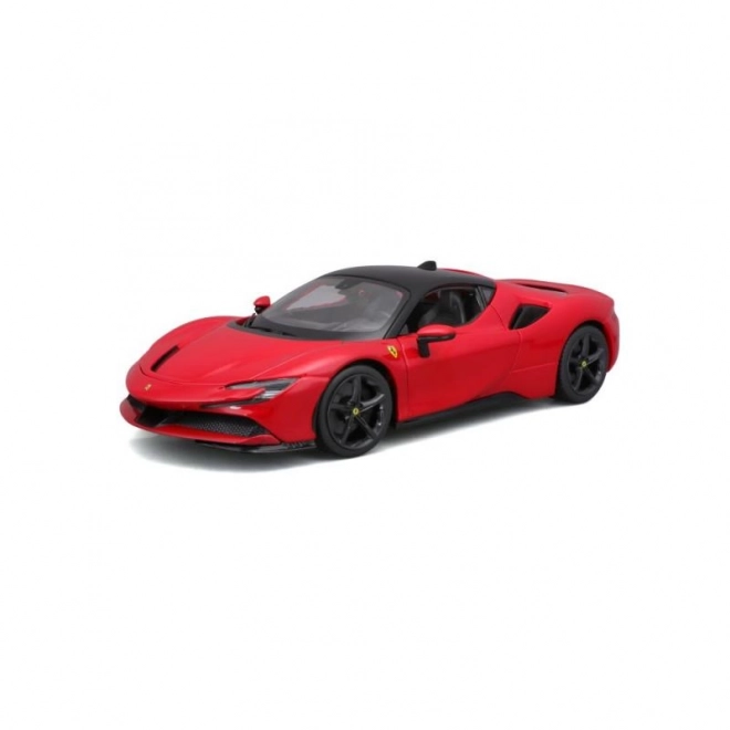 Metalen model Ferrari SF90 Stradale rood 1:18