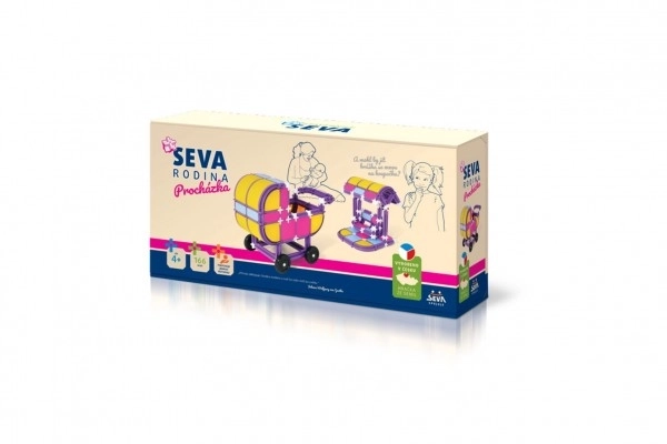 SEVA FAMILIE Speelgoedwandeling plastic 166st in doos 32x17x8cm