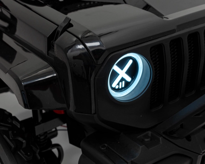 Elektrische kinderauto off-road zwart