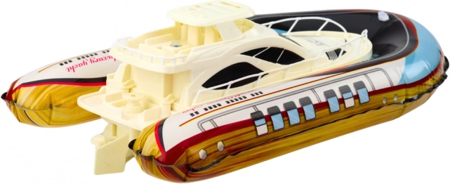 Luxury Inflatable Remote-Controlled Yacht with LED Lighting
