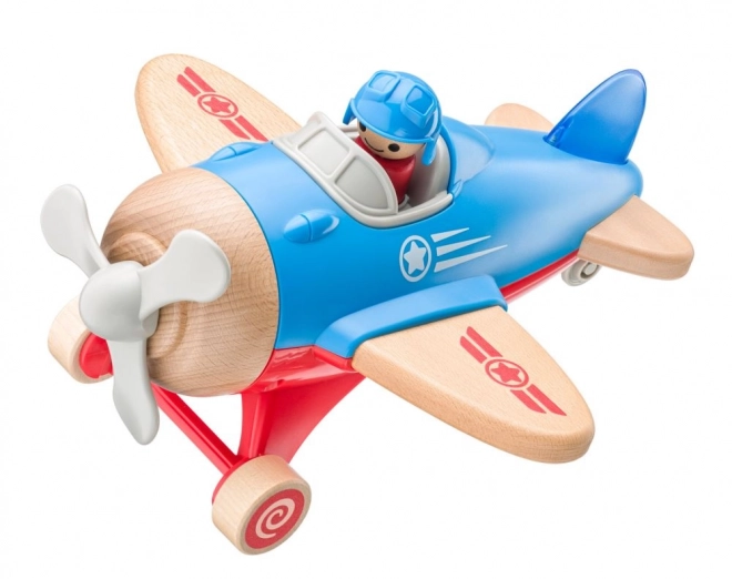 Grande avion jouet avec pilote, lumineux et avec des effets sonores