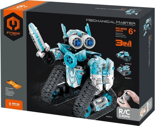 Kit robot programmable 3-en-1 RC, 2,4 GHz, 398 pièces