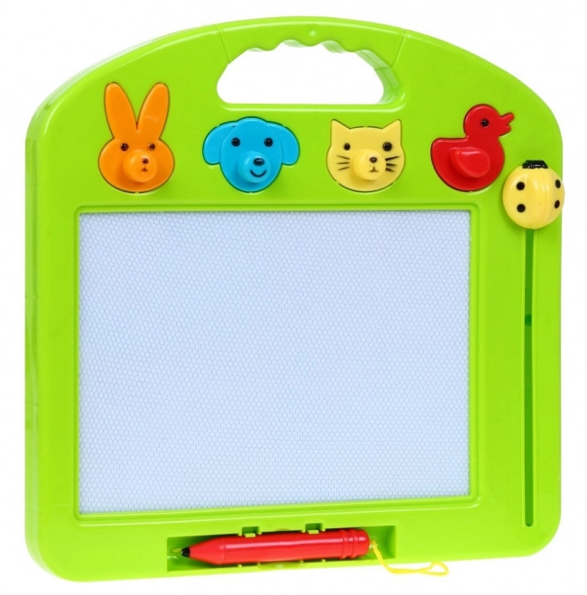 Kinder tekenbord Zenn Pen 3+ + 4 kleuren + 4 stempels Dieren