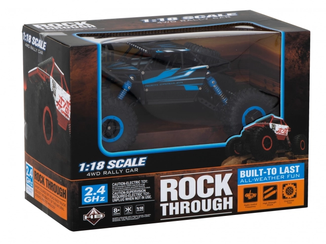 Remote Control Rock Crawler Car – Blue