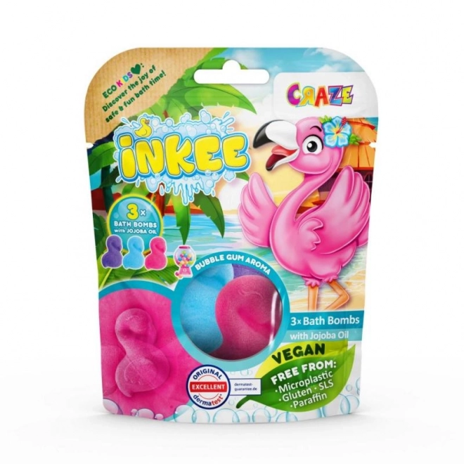 INKEE - Bruisbal voor in bad - Flamingo